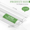 Tandefio 12 Pcs 4 ft Polycarbonate Greenhouse Panels H Connectors