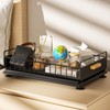 HOMEAILIE Under Sink Organizer, Single Tier Metal Pull Out Sliding