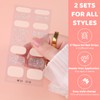 Aokitec Semi Cured Gel Nail Stickers with UV Nail Lamp