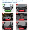 2 Pack Car Window Shades, 2-in-1 Mesh & Blackout Option,