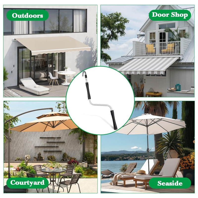 Hemobllo Awning Crank Handle, Manual Winder Stable Hand, Retractable Canopy