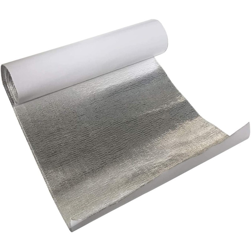 Xinhan (Gold-Silver-Black) Adhesive Backed Aluminized Thicken Fiberglass Sheet Practical Heat