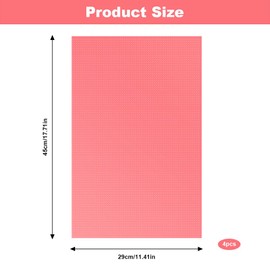 4 Pack Food Grade Non-Slip Fridge Liners - Reusable Waterproof Fridge Mats, Kitchen Drawer Liner | Easy to Clean, No Residue, Anti-Skid Design