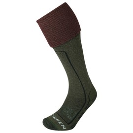 Lorpen T2 Hunting Wader Eco Unisex Sock, Perfect for Hunting, Eco-Friendly & Sustainable, Extra Tall & Cushioned, Green/Red, Size Medium