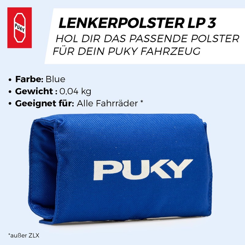 Puky Handlebar Pad LP 3 for Bicycles, Blue