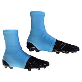 Sports Farm Pro-Quality Cleat Covers Spats for Sports, 3 Sizes: Small, Medium, Large (Light Blue, Medium - Fits Women Size 5-10 & Men Size 5-9)