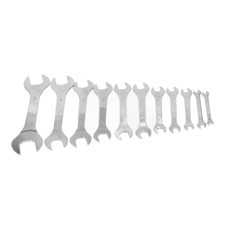 11Pcs Dual Open End Spanner Set Anti Rust High Hardness