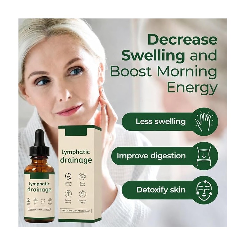 Lymphatic Drainage Drops, Lymphatic Drops, Water Balance Support, Promote Overall