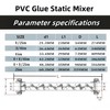 2 inch Static Mixer for ozonated Water Mixing, PVC Static