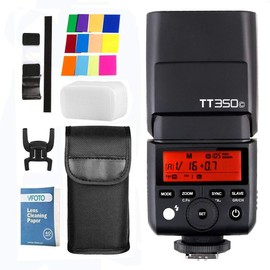 Godox TT350C TTL Camera Flash Speedlite Flash 2.4G HSS 1/8000s TTL GN36 for Canon Digital Cameras 6D 7D 50D 60D 500D 550D 600D 650D 1000D 1100D 1DX 580EX II 5D Mark II III