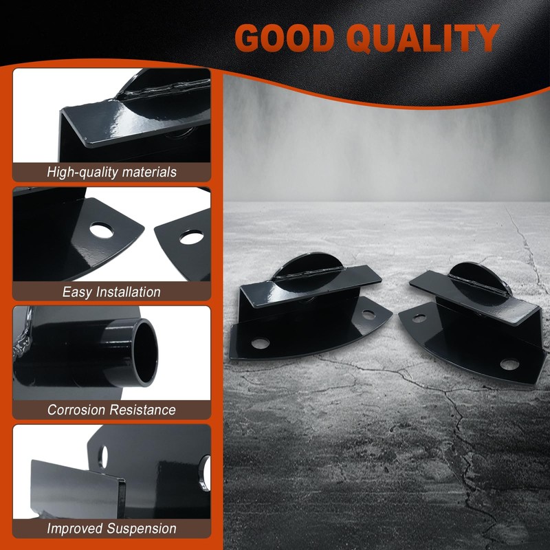 WELLBOX 2Pcs Rear Upper Coil Spring Bucket Mount Perch Retainers