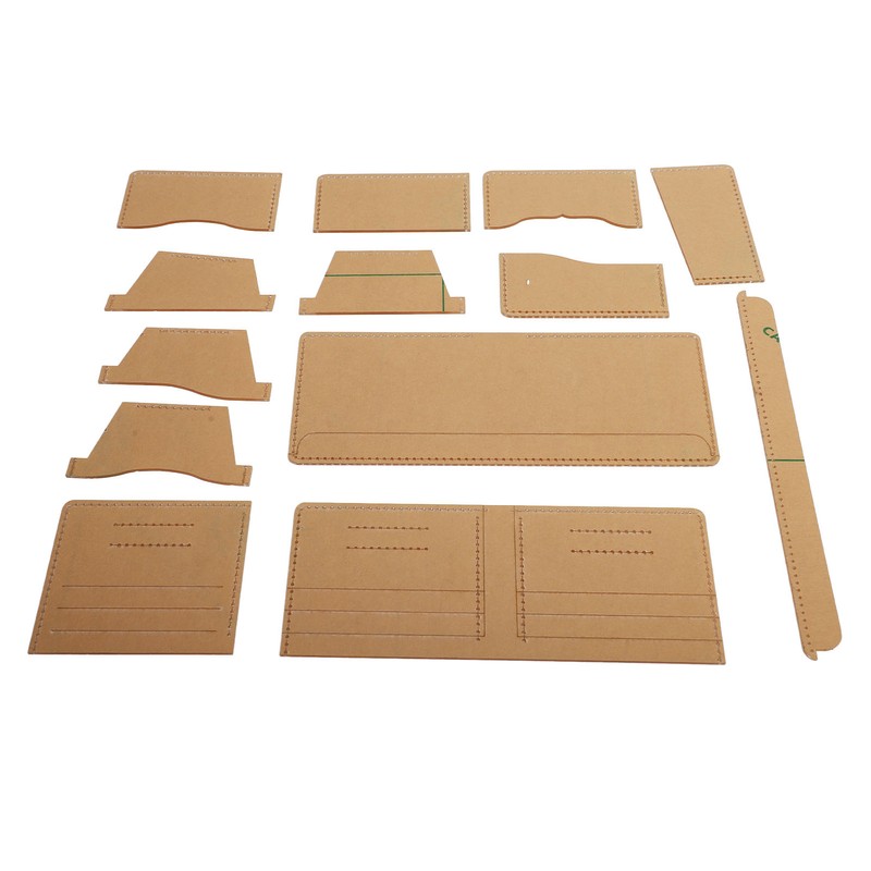 13 Pcs Leather Wallet Template Transparent Clear Acrylic Leather Template