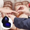 Homirty Heart Shape Ring Box with LED Light, Jewelry Display