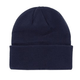 axy Children's Winter Beanie Knitted Hat with Wide Brim for Boys and Girls from 1-6 Years, Children's Hat Boys Toddler, navy blue