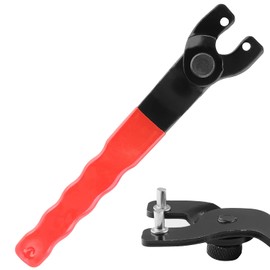 Bokwin Grinder Wrench Universal Adjustable Pin Wrench Red Lock-nut Wrench for Angle Grinder Machine (10-40mm)