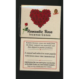 Kamini Aromatics Romantic Rose, 20 Cones Bundle (Two Boxes), Kamini Incense From India