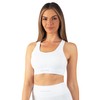 Carlheim Women's Serenita Active Collection X-Back Sports Bra, White