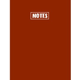 Minimalist, Solid Color Notebook (Red ): 200 Page Notebook, featuring light grey lined paper on the interior, with a solid color on the front and back ... anyone that needs to write and take notes!