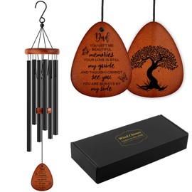 SteadStyle Memorial Gifts for Loss of Dad - Memorial Wind Chimes, Sympathy Gifts for Loss of Loved one, Bereavement Gifts for Loss of Father, Sympathy Gift Baskets