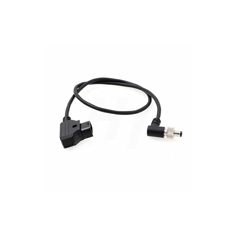 HangTon D-tap Locking DC Barrel Right Angle Power Cable for