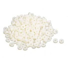 sourcing map Round Spacers 3 mm Diameter 3 mm Length Plastic Insulation Column Pack of 200