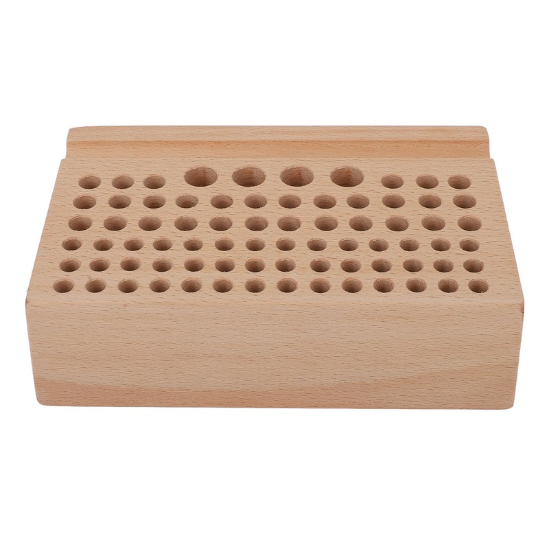 Leather Craft Tool Holder 76 Holes Durable Beech Diverse Sizes