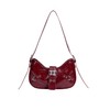 Floerns Women's Y2k Shoulder Bag Rivet Adjustable Straps Hobo Bag