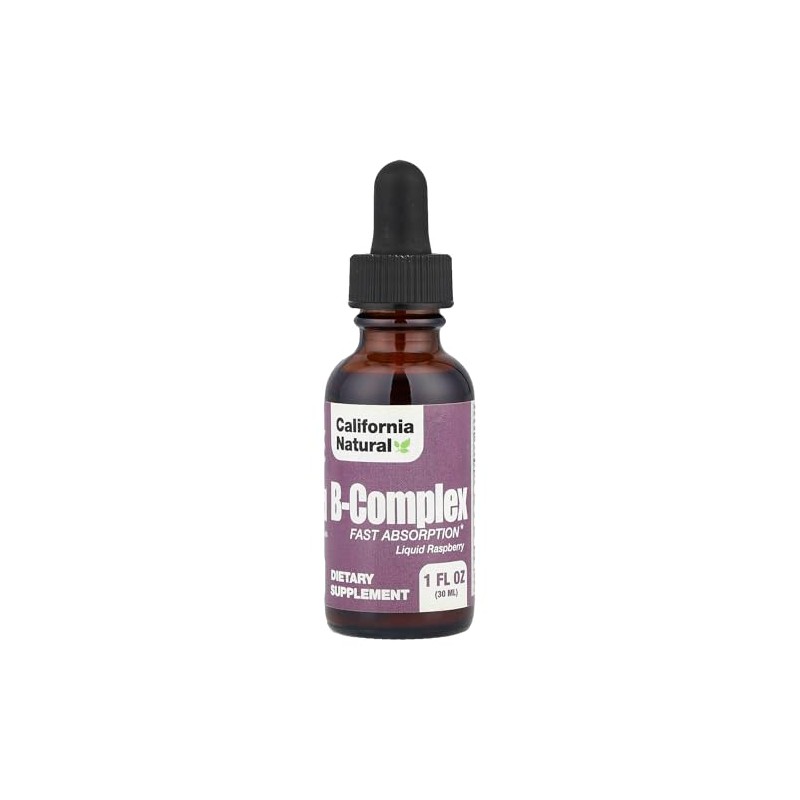 California Natural B Complex Sublingual Supplement, Raspberry, 1 Ounce