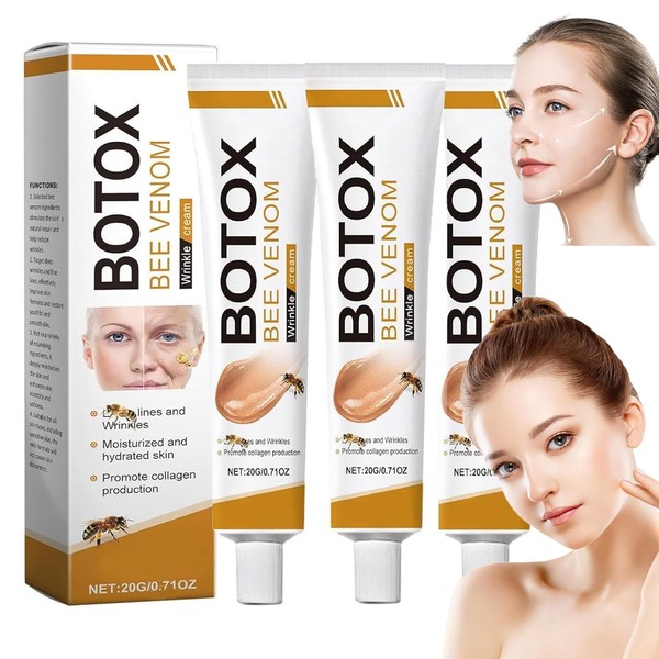 Branded 3 Pcs Bee Venom Wrinkle Cream, Bee Venom Anti-Wrinkle