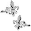 Silver Lily Fleur De Lis Crest Cufflinks Cufflinks Cuff Links