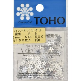 Toho supanguru Star about 6 mm Silver Pack of Approx. 150 °F6 – 500 