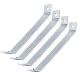 YIDU69Q 4 Pcs 8" 45 Degree Corner Brace for 1-5/8" Strut Channel, Heavy Duty 2-Hole Support Bracket