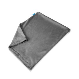 CooCoCo Heating Pad Cover, Crystal Velvet Covers for 12'' x 15'' Heating Pad, Soft Replacement Cover, Cover ONLY, Gray