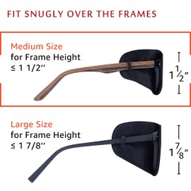 Astropic Silk Eye Patch for Adults Kids Glasses to Cover Either Eye (Medium, Black)