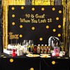 40 Is Great When You Look 28 Gold Glitter Banner