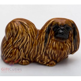 Porcelain Figurine of the Pekingese dog