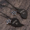 MJartoria BFF Necklace for 2-Valentines Heart Matching Necklace Best Friends
