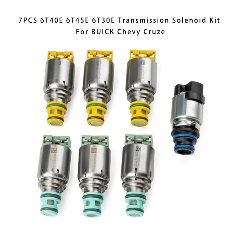 7PCS 6T40E 6T45E 6T30E Transmission Solenoid Kit For BUICK Chevy