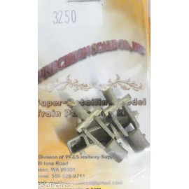 Precision Scale HO #3250 Cylinders, 12" x 15", 3-Cylinder Shay (Brass)