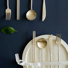 Notdam Bangjja Yugi Organic Dal Fork / 놋담  방짜유기 유기 달 포크