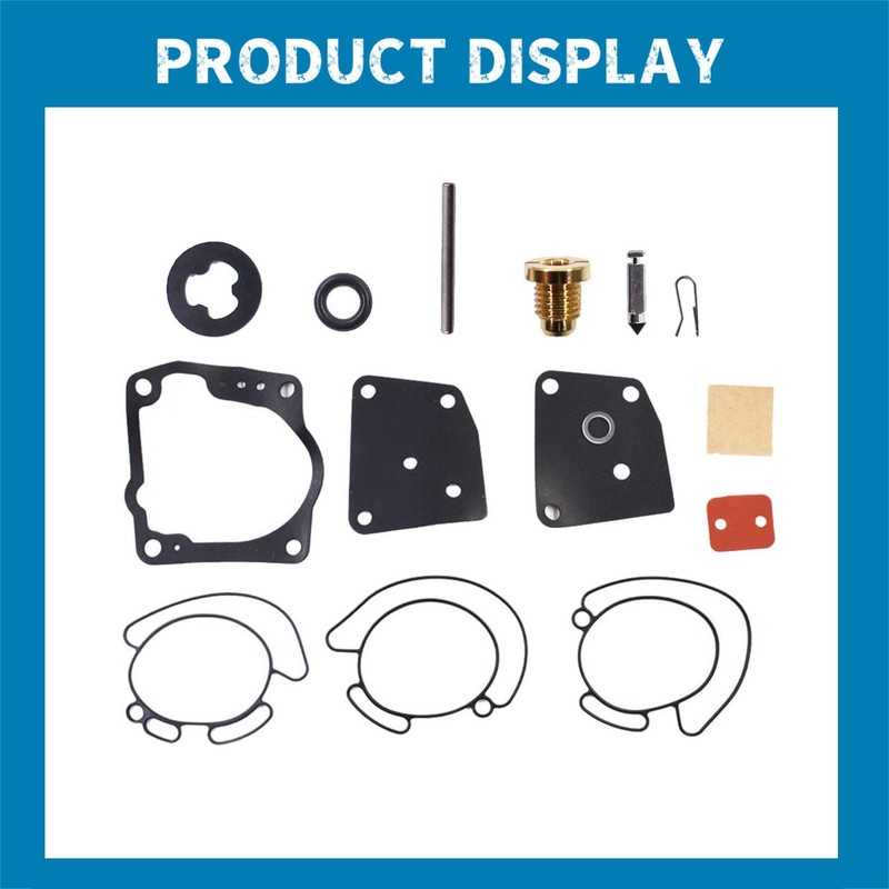 Silscvtt 6 Pack Carburetor Repair Kit Replacement for Johnson Evinrude
