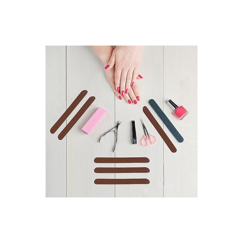 100 limas de uñas de madera, lima de uñas de