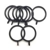 【C.M.】 Slide Ring Curtain Ring 38mm Inner Diameter Black Suitable