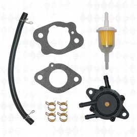 15003-7034 AM130924 Carburetor Compatible with Kawasaki FH531V 4 Stroke Lawn Tractor Engines Fits For John Deere LT180 LX277 FH500V-BS11 Tractor with Fuel Pump