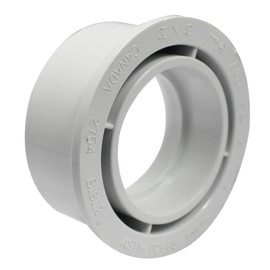 Canplas 192754 PVC DWV Flush Bushing, 3 x 2-Inch, White
