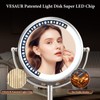 Professional 8.5" Large Lighted Makeup Mirror with Brighter Lights, 1X/10X