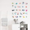 DECOWALL DS-8040 A-Z Ocean Alphabet Kids Wall Stickers Decals Peel