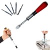 Mrisata Push Pull Ratchet Screwdriver Adjustment Spiral Ratchet Screwdriver with