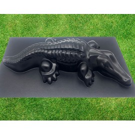 BETONEX Crocodile Alligator Mold Casting Concrete Decorative Mold Big Cement Plastic - Gator Garden Large Concrete Form - Concrete Molds and Forms Animals Reusable - Crocodile Statue for Garden