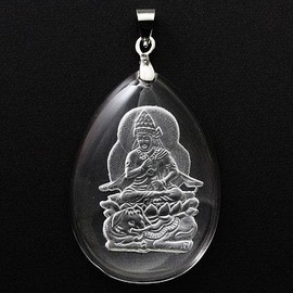 【Stone Distribution Center】 【Pendant】 Crystal Eight Great Kannon (Natural) Fugen Bodhisattva Natural Stone Power Stone